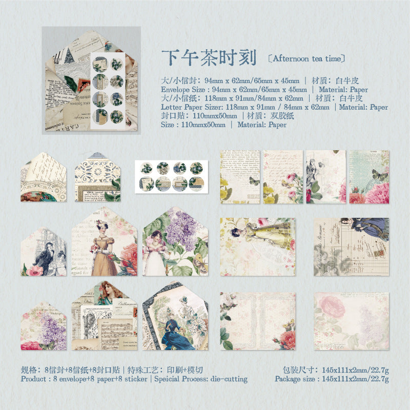 24 Pcs Envelope and Stickers Kit LSDY