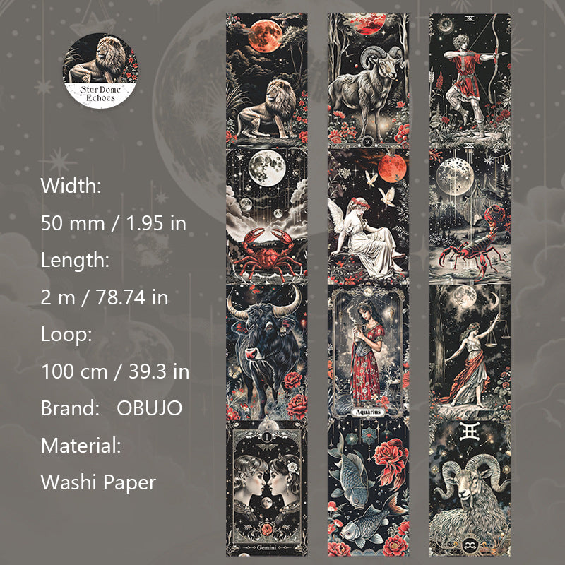 1 Roll Constellation Themed Washi Tape XQHX