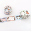 Kawaii Cozy Pets Writable Die-Cut Memo Tape - Greedy Puppy