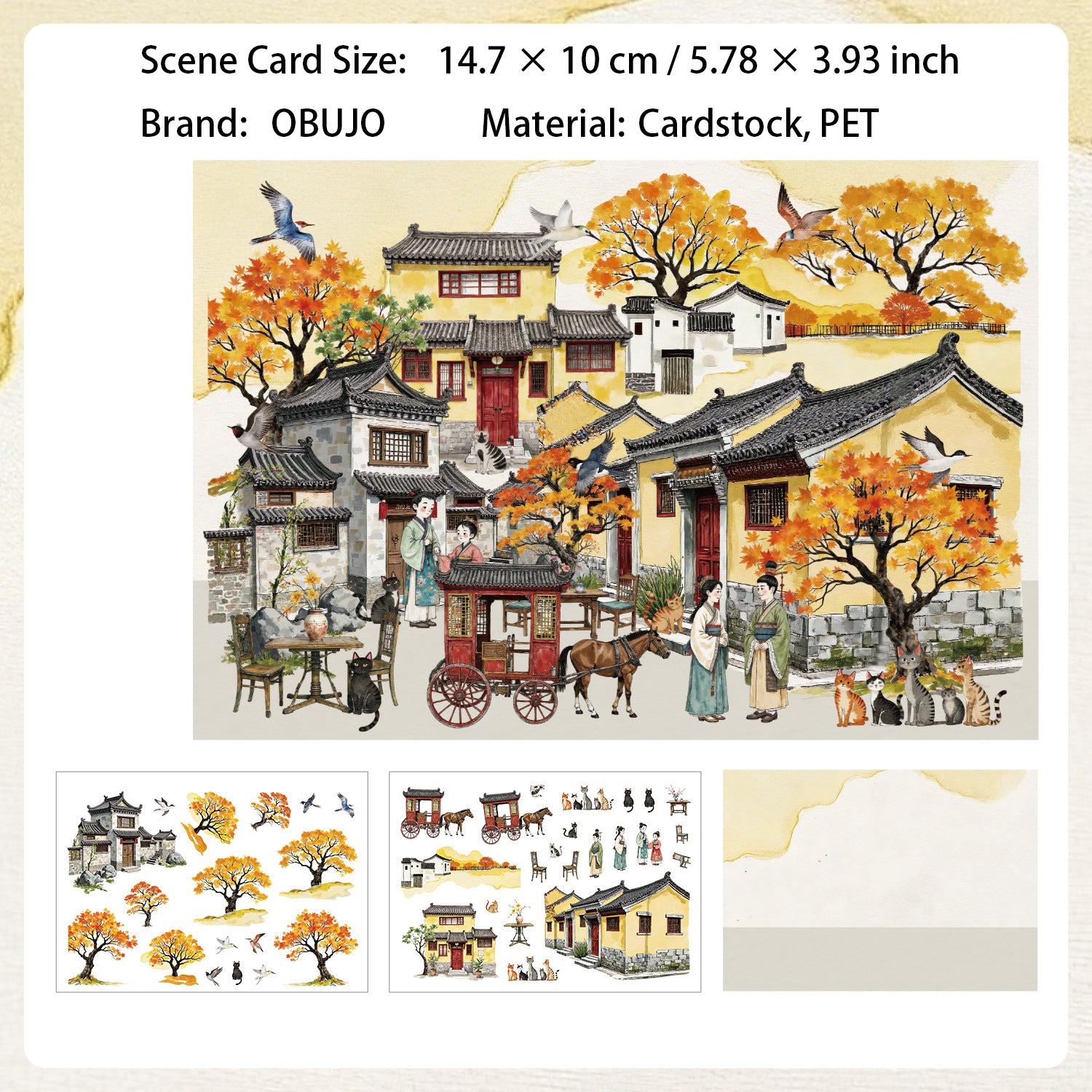Classical Architecture Scene DIY Stickers Kit WYYT