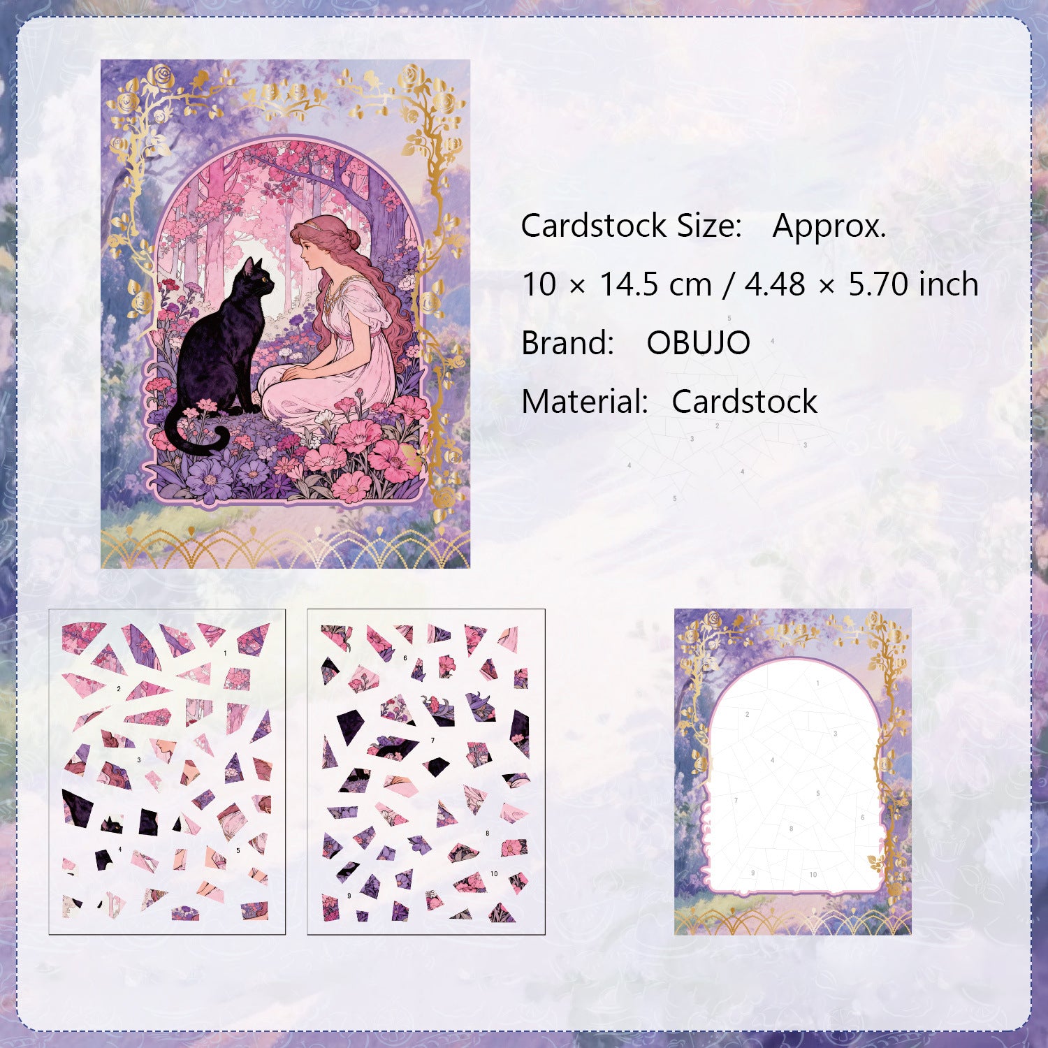 3 Sheets Cat Themed Puzzle Stickers XHSM