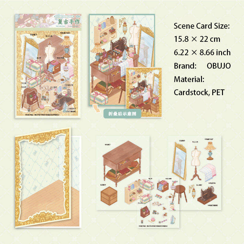 3D Dressing Table DIY Stickers Kit JSSA