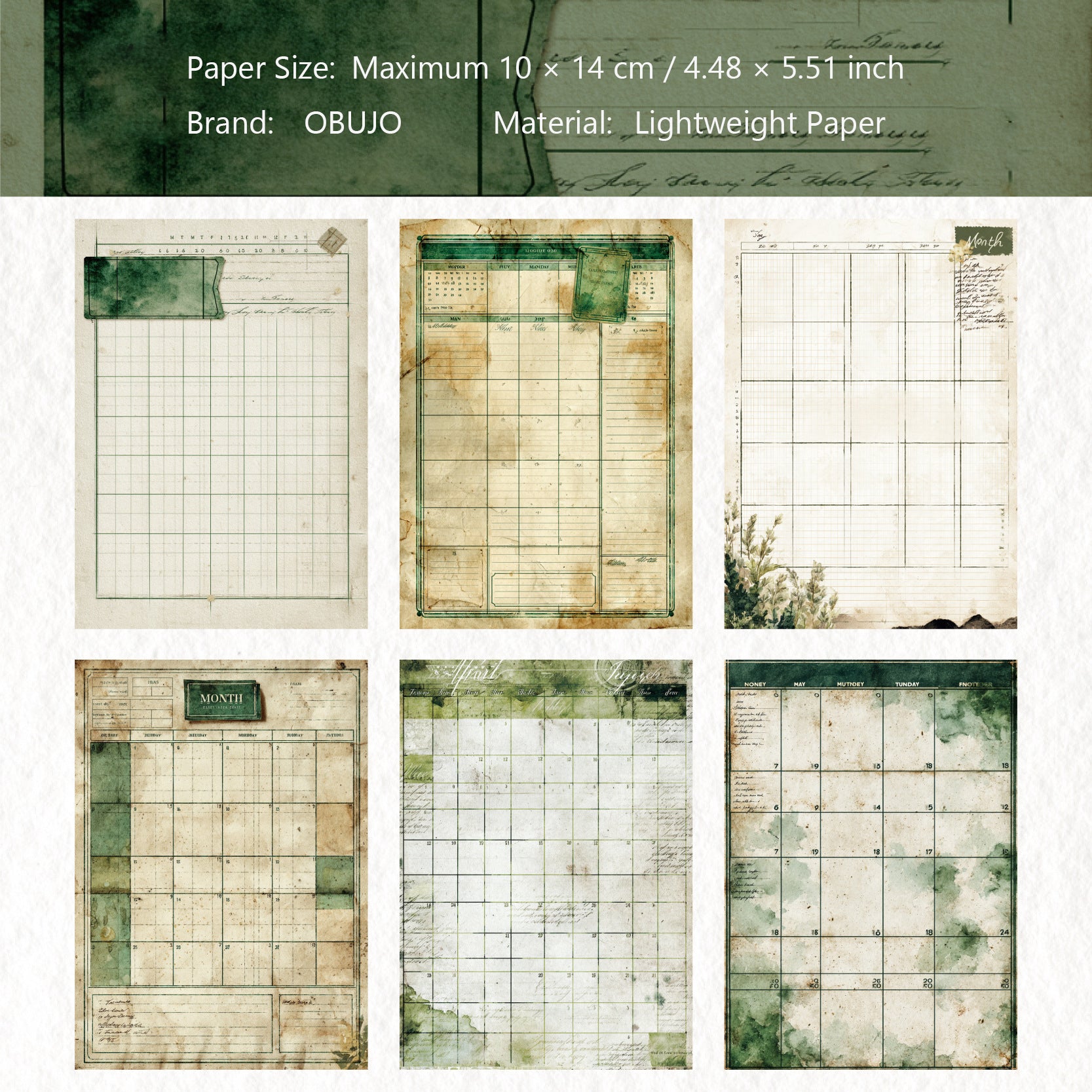 30 Sheets Vintage Junk Journal Paper RCXL