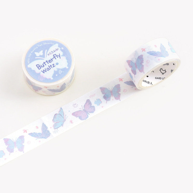 Dreamy Pastel Watercolor Butterfly Washi Tape