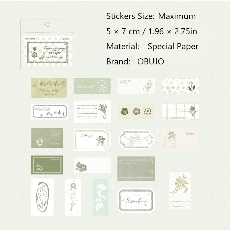 40 Pcs Cute Kawaii Planner Stickers YJXZ