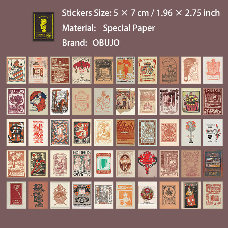 20 Pcs Vintage Junk Journal Stickers JGCSP