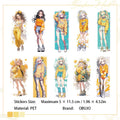 20 Pcs Cute Cartoon Girl PET Stickers WBDC