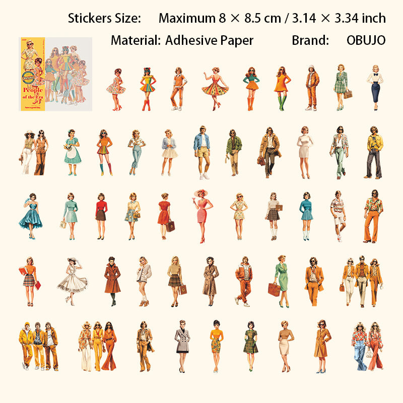 100 Pcs Classic Fashion Lady Stickers SDRC