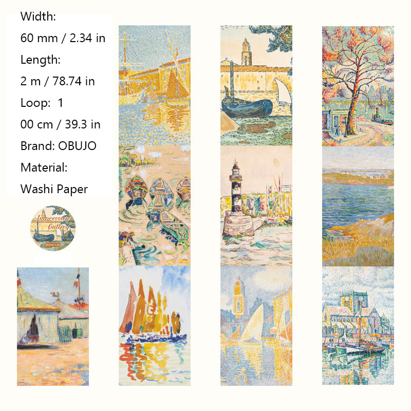 1 Roll Oil Painting Washi Tape YXHL