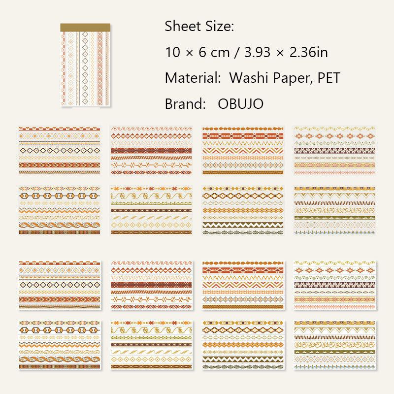 32 Sheets Lace Edged Stickers Book XDBH