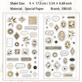 2 Sheets Botanical Journal Stickers CYYY
