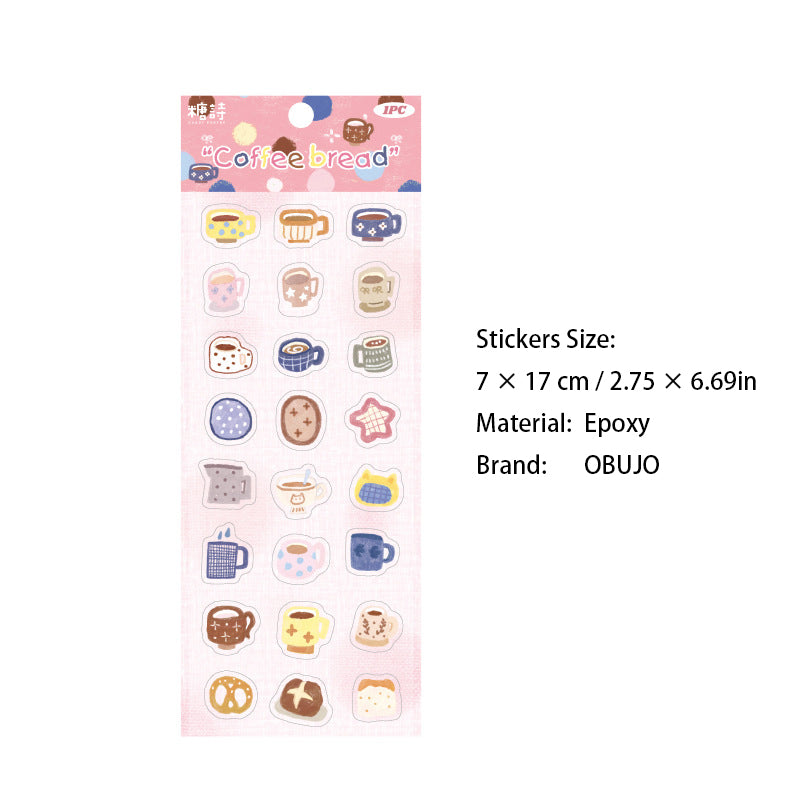 1 Sheet Cute Items Planner Stickers NNXW