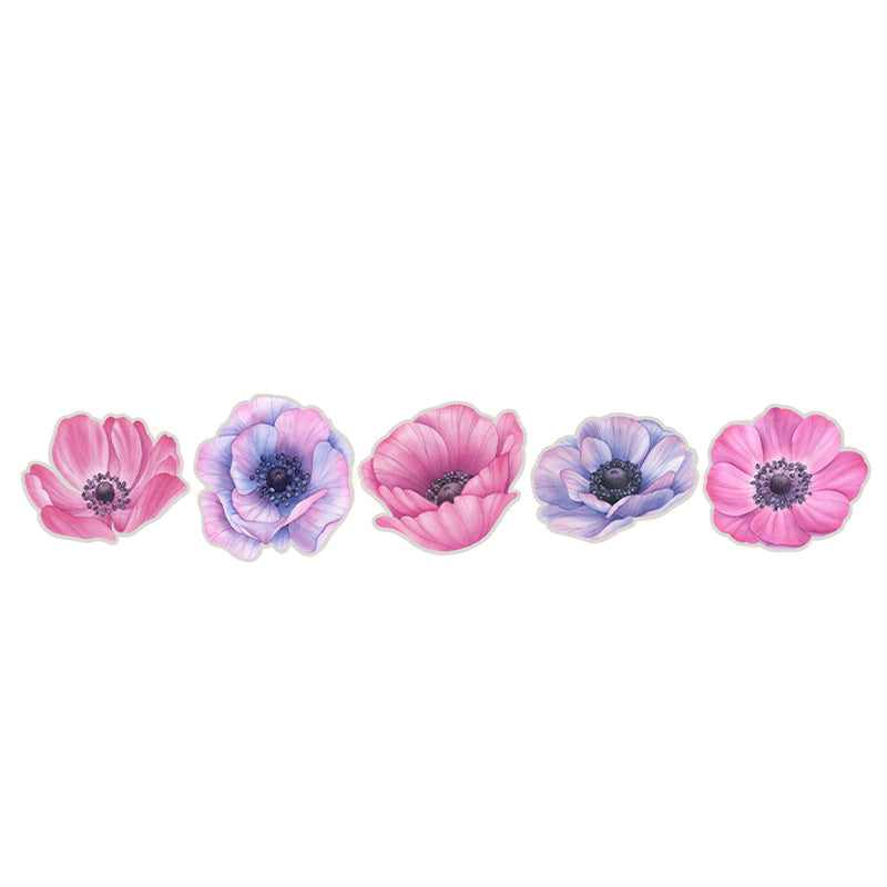 10 Pcs Large Violet PET Stickers XYXBC