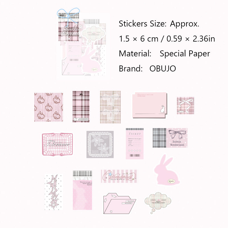 20 Pcs Aesthetic Journal Stickers WJYS