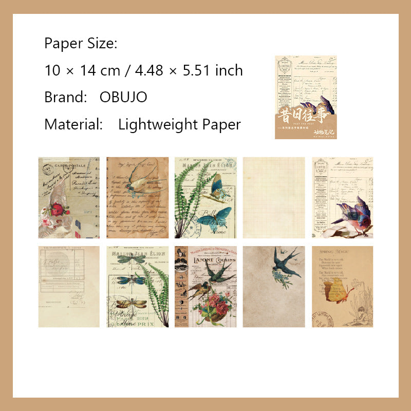 30 Pcs Vintage Junk Journal Paper XRWS