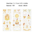 3 Sheets Cute Dancing Girl PET Stickers MZYWQ