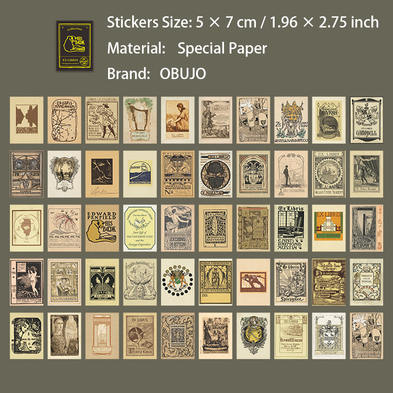 20 Pcs Vintage Junk Journal Stickers JGCSP