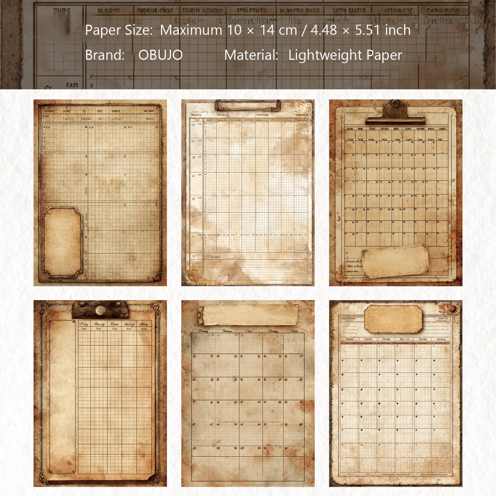 30 Sheets Vintage Junk Journal Paper RCXL