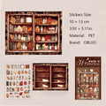 2 Sheets Retro Shelf Journal Stickers WDGZ