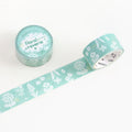 Nordic Sage Green Wildflower Washi Tape