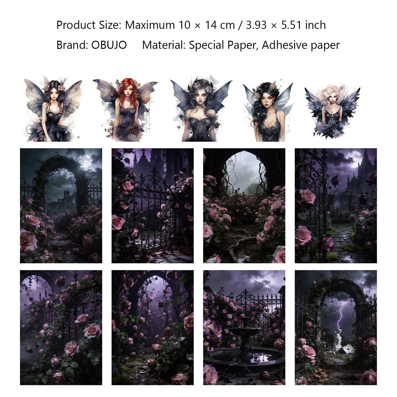 26 Pcs Fairy Forest Journal Paper and Stickers Kit JLXX