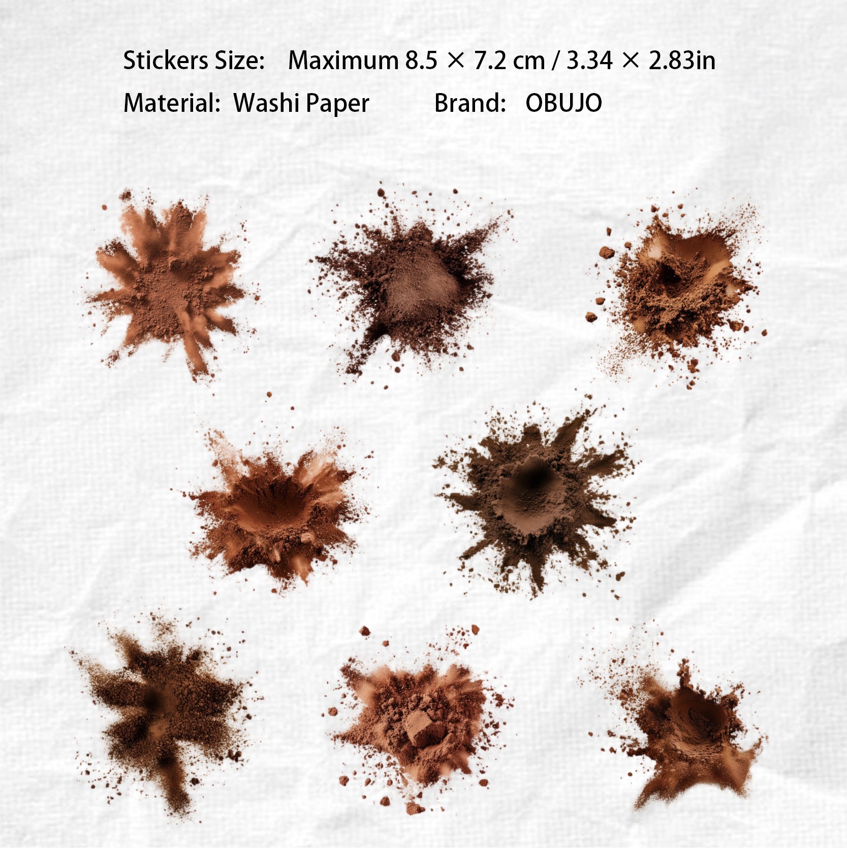 16 Pcs Watercolor Bloom Washi Stickers BZSJ