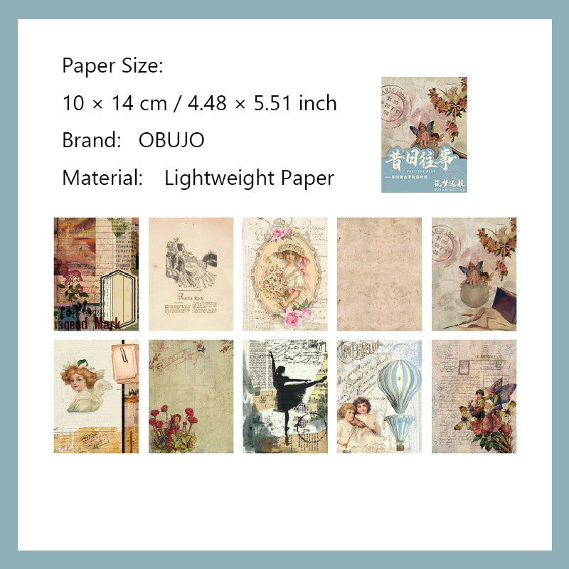 30 Pcs Vintage Junk Journal Paper XRWS