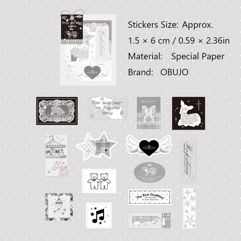 20 Pcs Aesthetic Journal Stickers WJYS