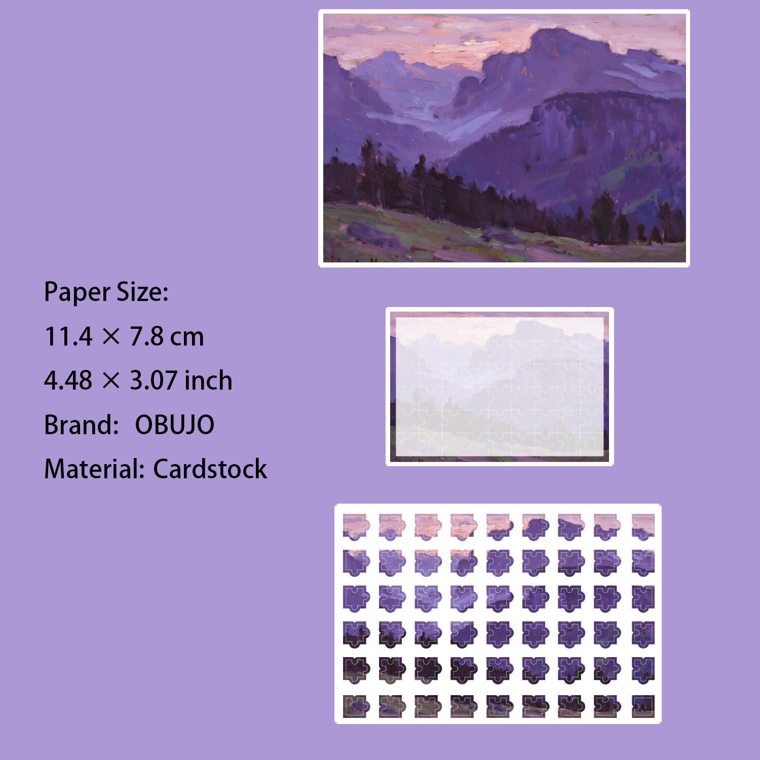 Monet's Art Themed DIY Puzzle Stickers MNYX