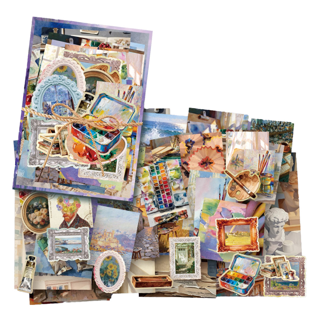 100PCS Artistic Oil Painting Journal Paper VMP15