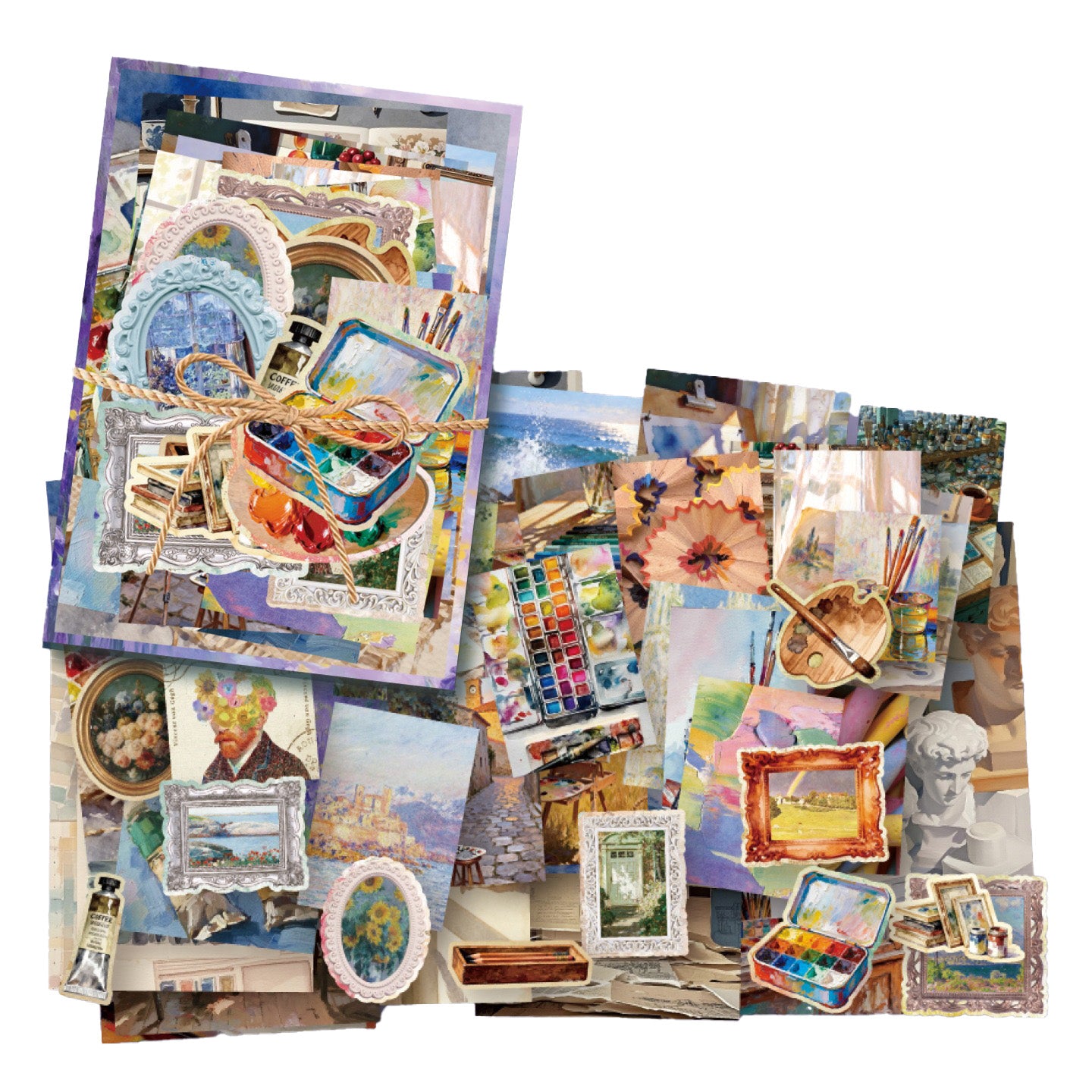 100PCS Artistic Oil Painting Journal Paper VMP15