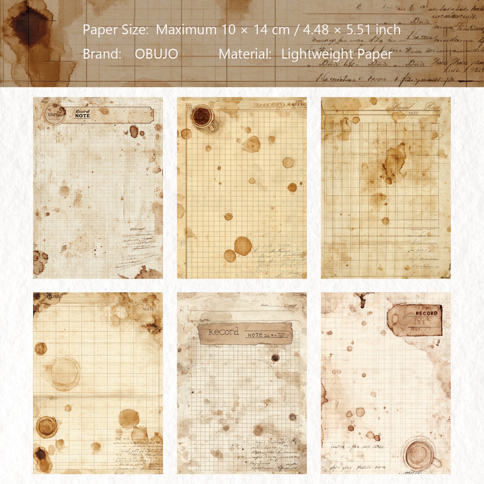 30 Sheets Vintage Junk Journal Paper RCXL