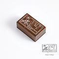 Letters of Blooming Flora Vintage Botanical Wooden Stamp