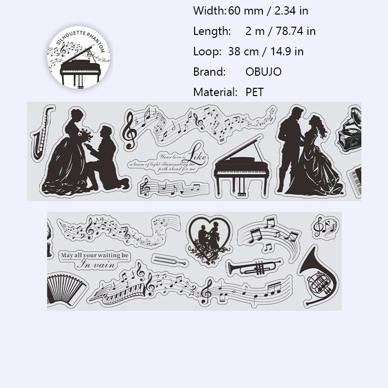 Obujo 1 Roll Shadow Art PET Tape LKHY are perfect for scrapbooking