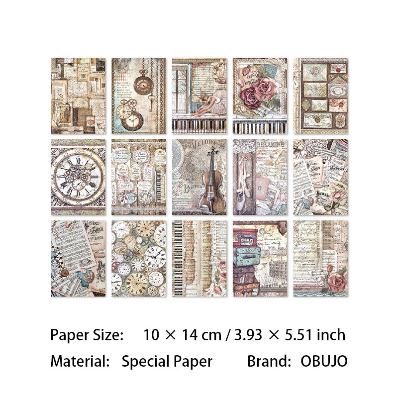 30 Sheets Vintage Journal Paper YGKB