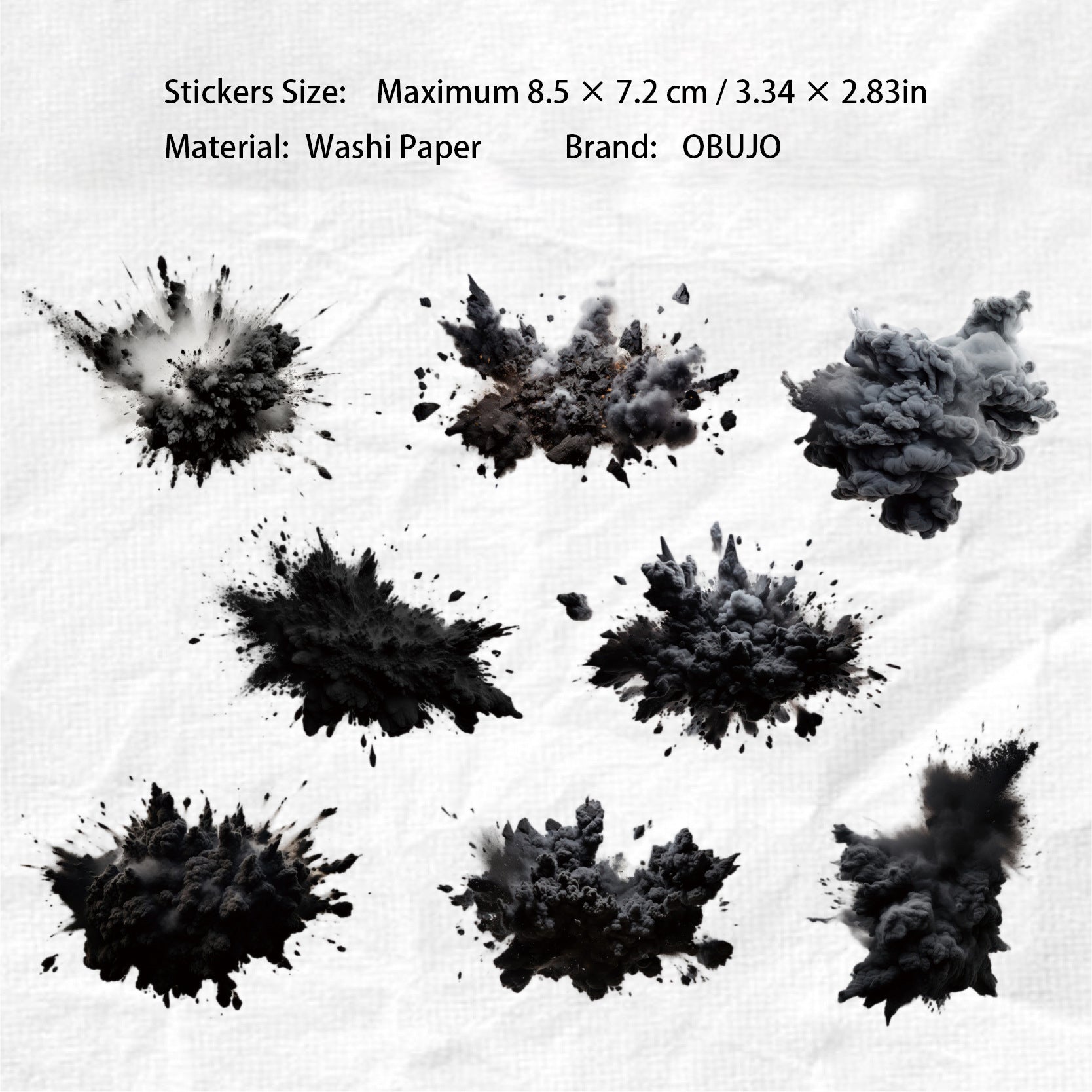 16 Pcs Watercolor Bloom Washi Stickers BZSJ