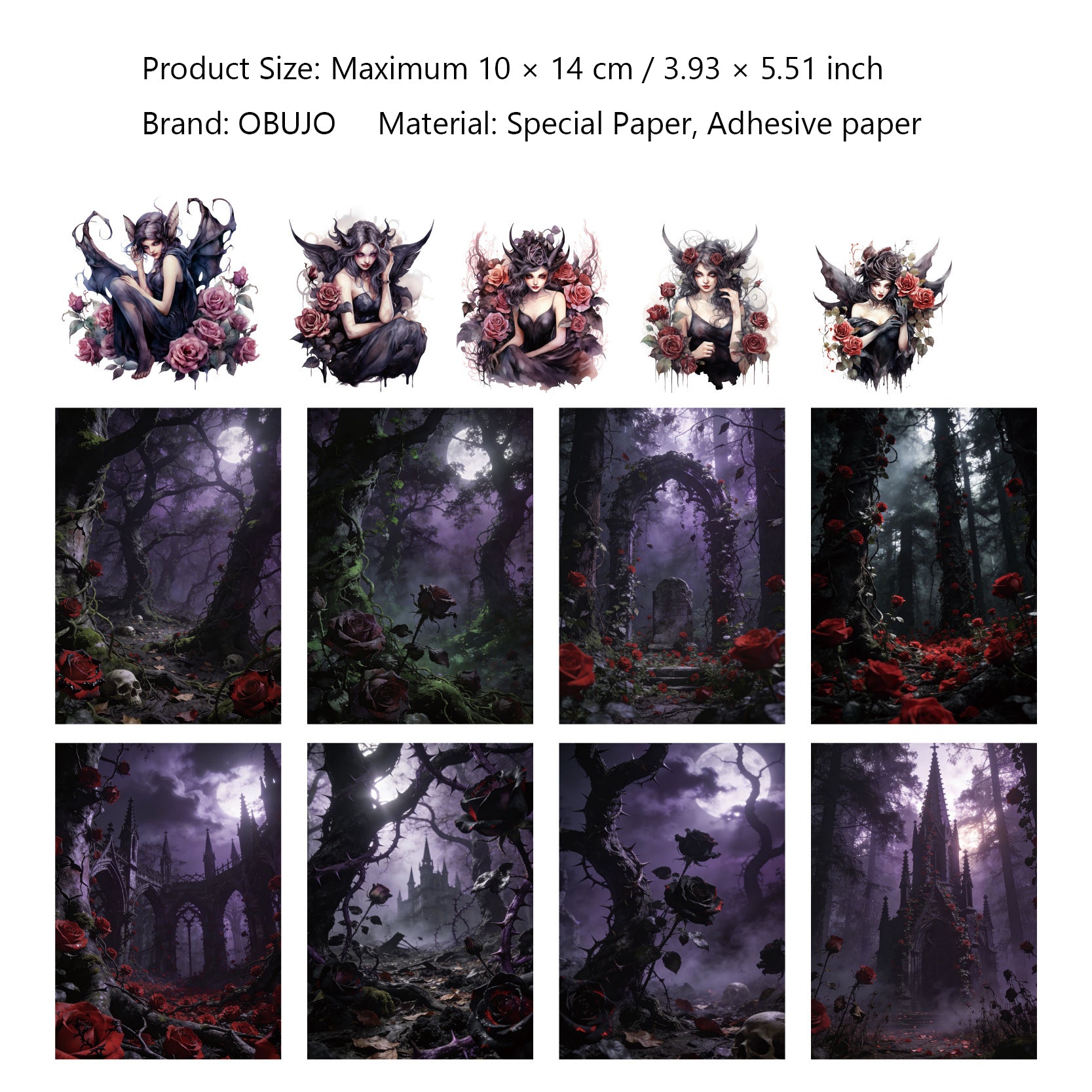 26 Pcs Fairy Forest Journal Paper and Stickers Kit JLXX