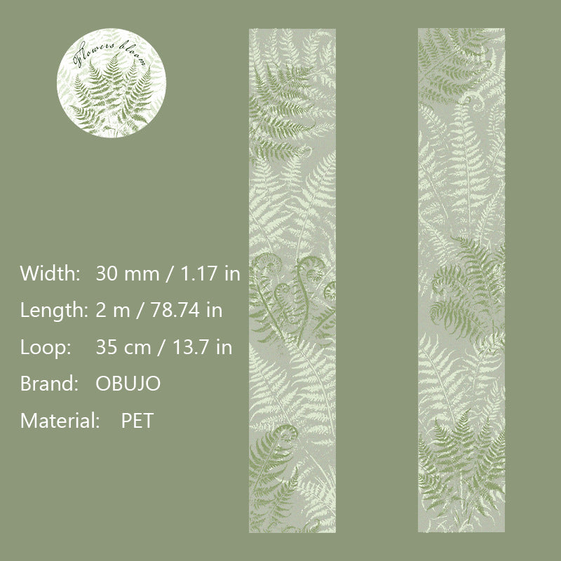 1 Roll Botanical PET Tape HKZM