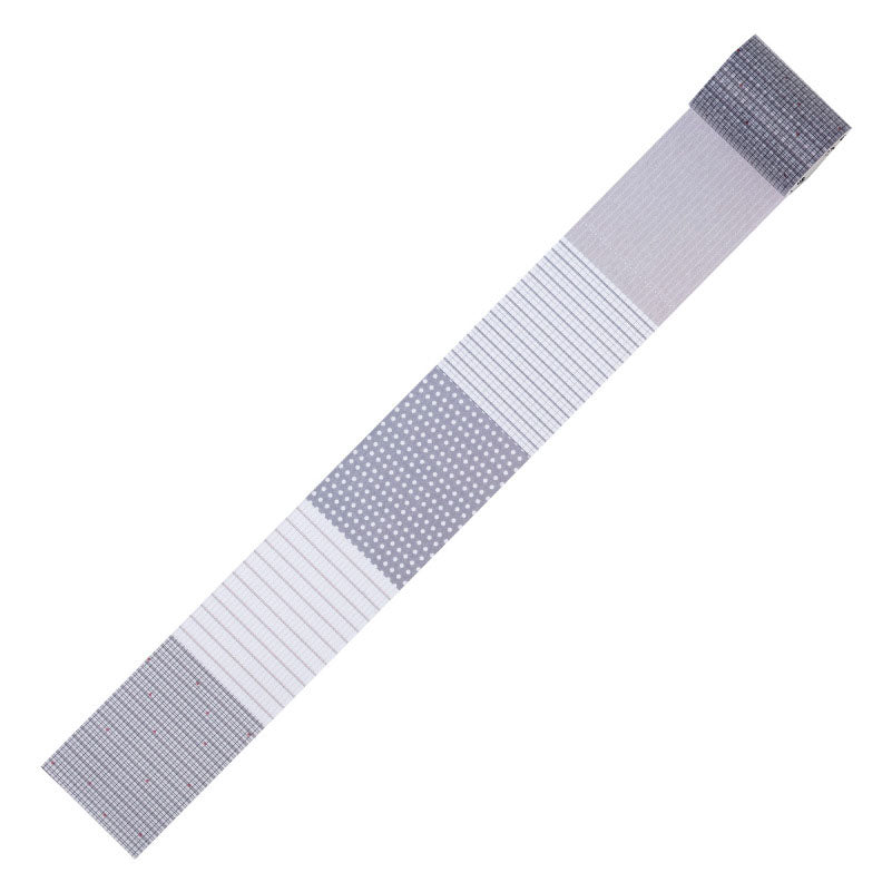 Grid Plaid Geometric Washi Tape - Gray