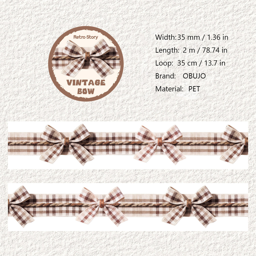 1 Roll Bow Knot Themed PET Tape GZHDJ