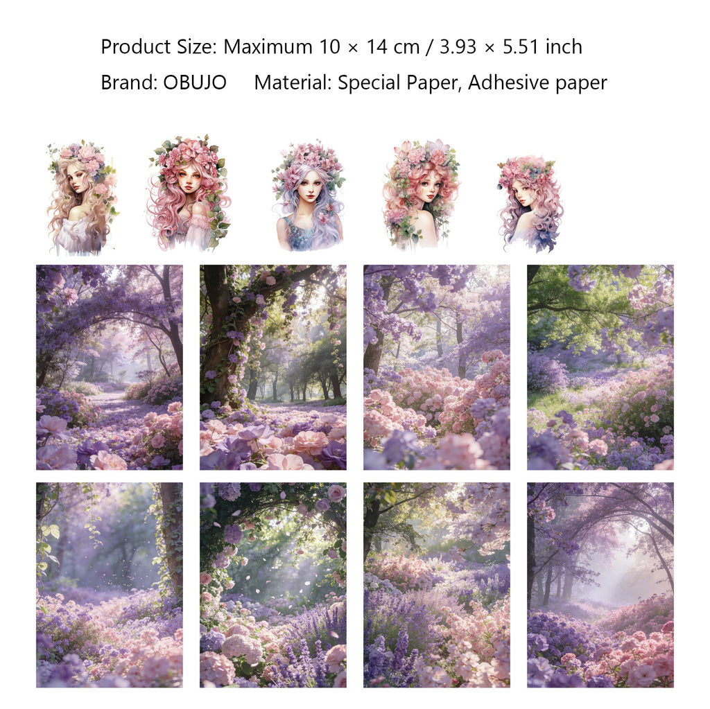 26 Pcs Fairy Forest Journal Paper and Stickers Kit JLXX