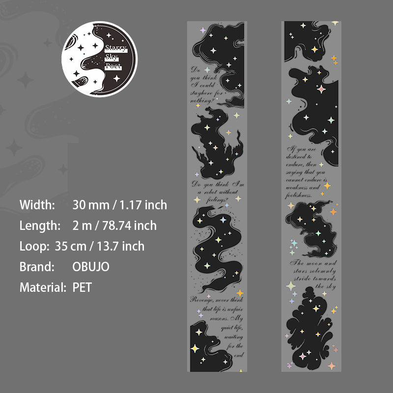 1 Roll Starry Sky Themed PET Tape XKSR