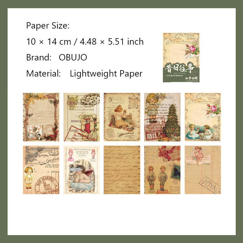 30 Pcs Vintage Junk Journal Paper XRWS