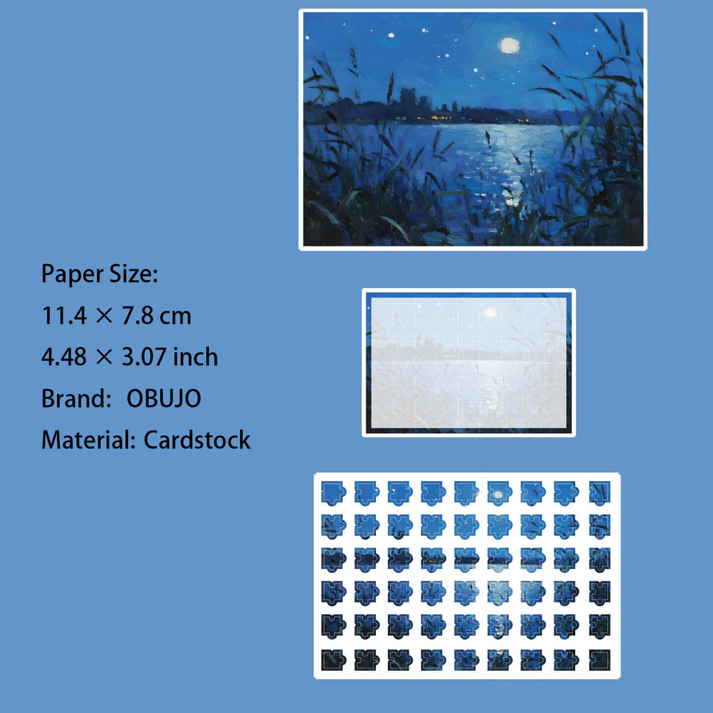 Monet's Art Themed DIY Puzzle Stickers MNYX