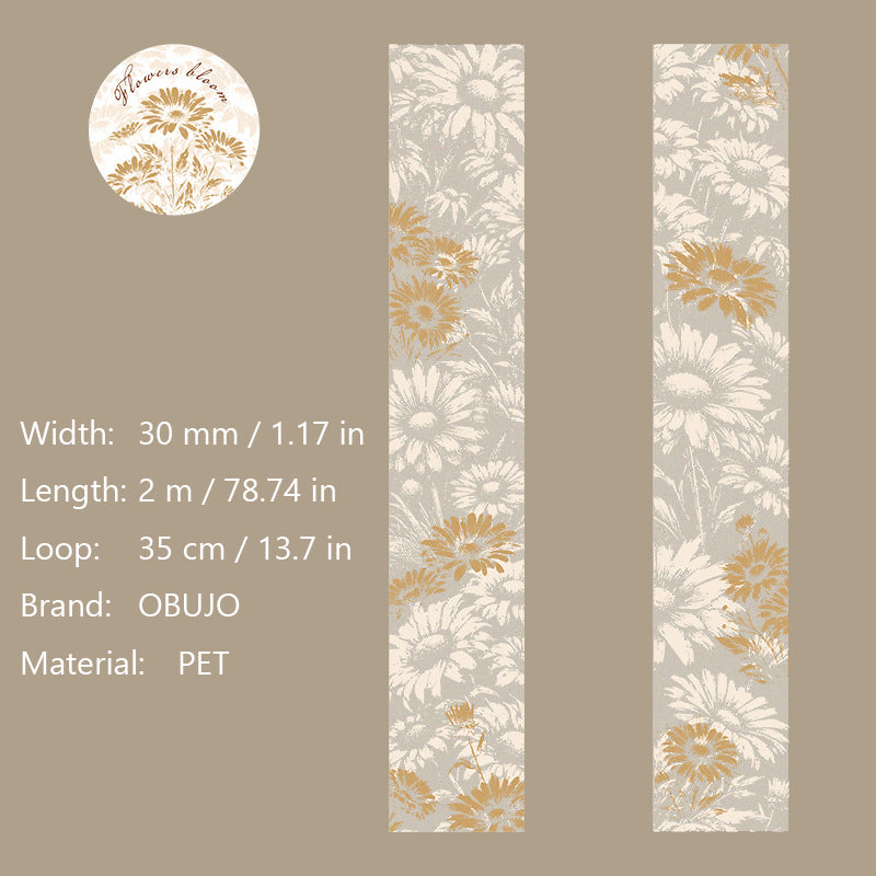 1 Roll Botanical PET Tape HKZM