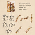 20 Pcs Geometry and Flower PET Stickers HYRC