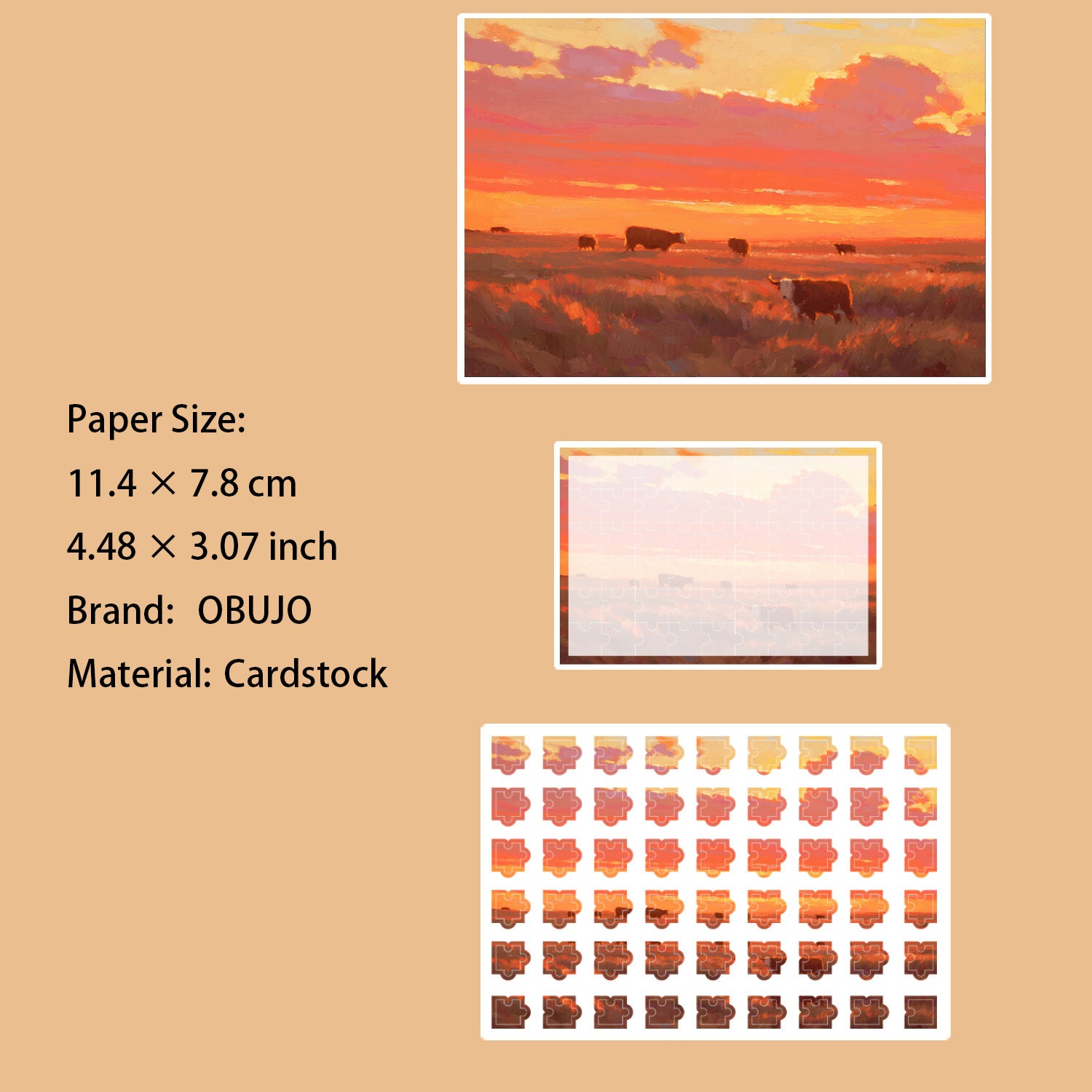 Monet's Art Themed DIY Puzzle Stickers MNYX