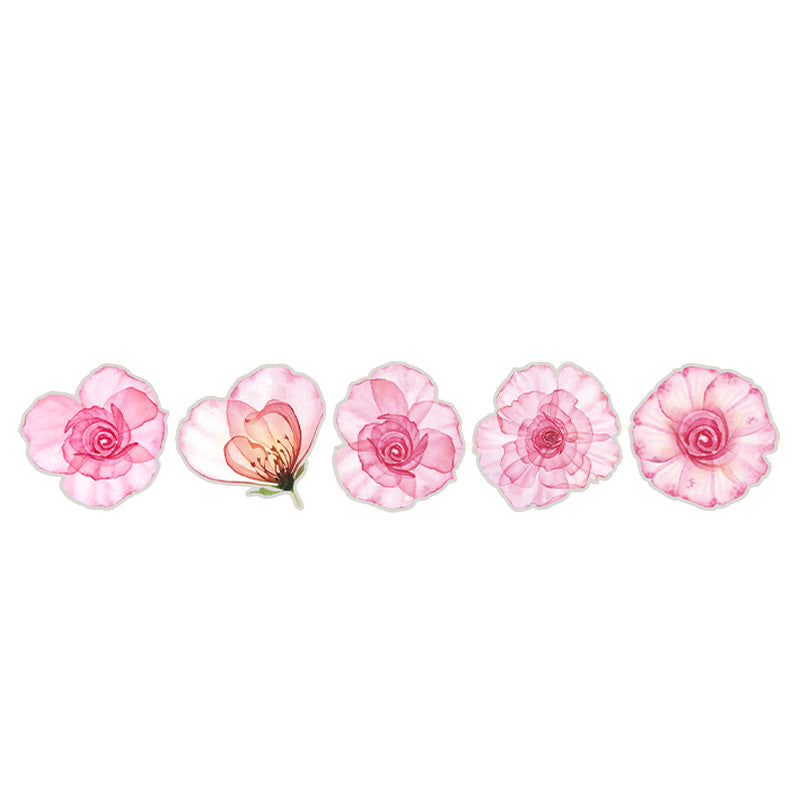 10 Pcs Large Cherry Blossom PET Stickers XYXBG