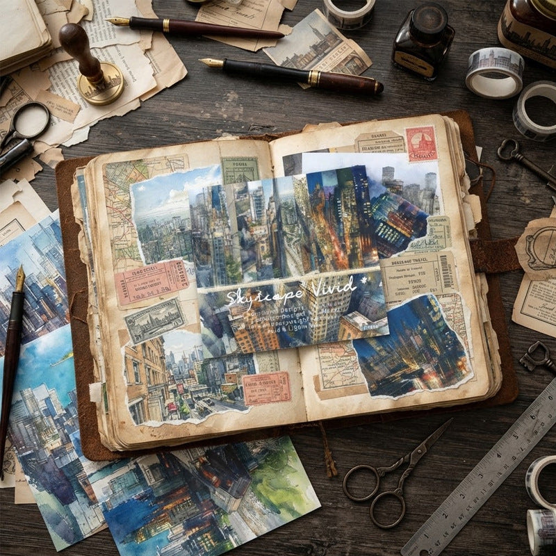 Skyscape View cityscape scrapbook paper pad, product image 4