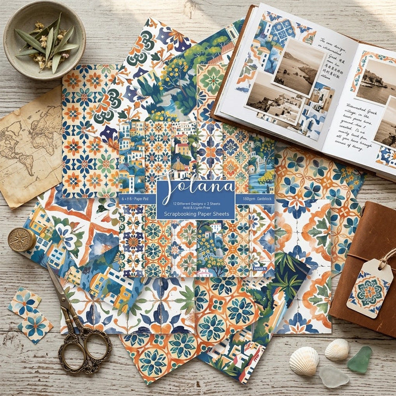 Solana scrapbook paper pad pattern preview